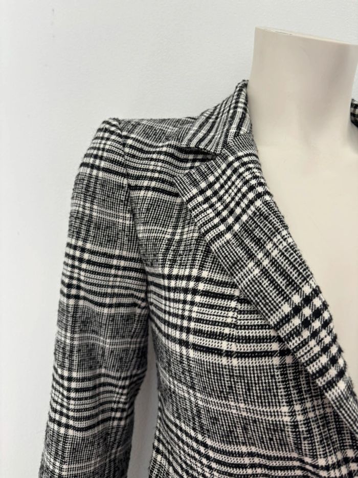 🌺Blazer noir, blanc et gris au motif carreaux Taille M/38🌺 - photo numéro 3