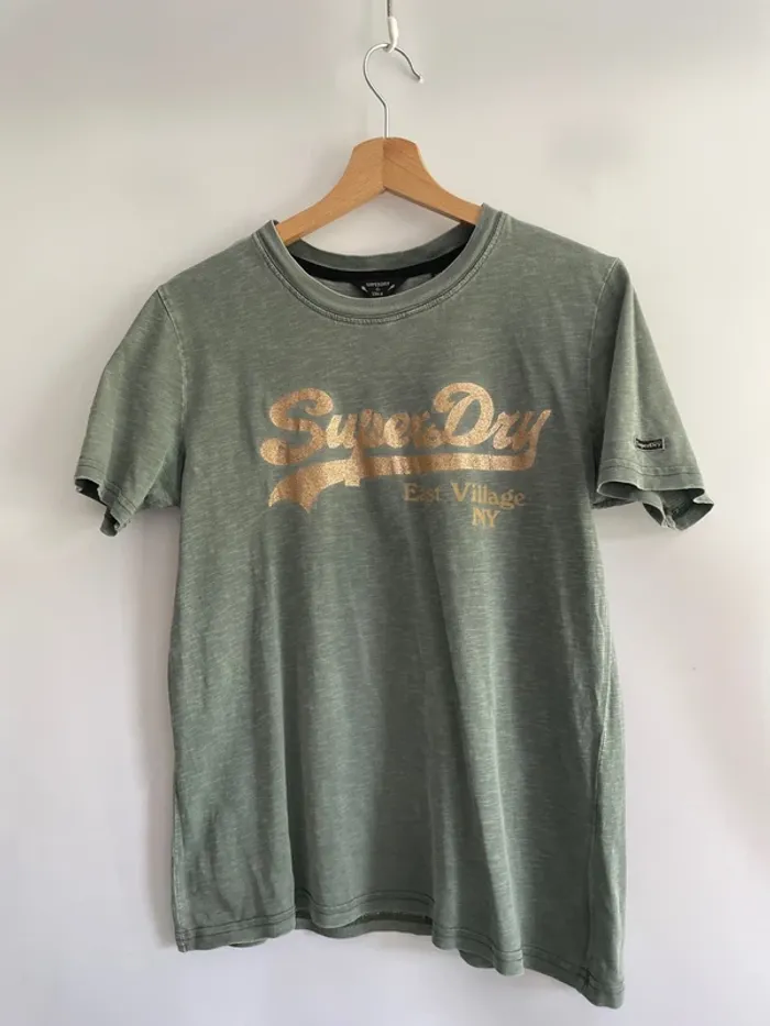 T-shirt kaki 38 superdry