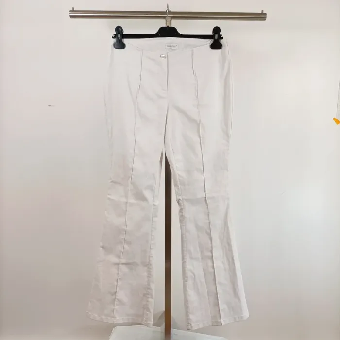 Pantalon blanc Vintage - tribal bas du dos - Blancheporte - taille 40 Couture apparentes A383 - photo numéro 2