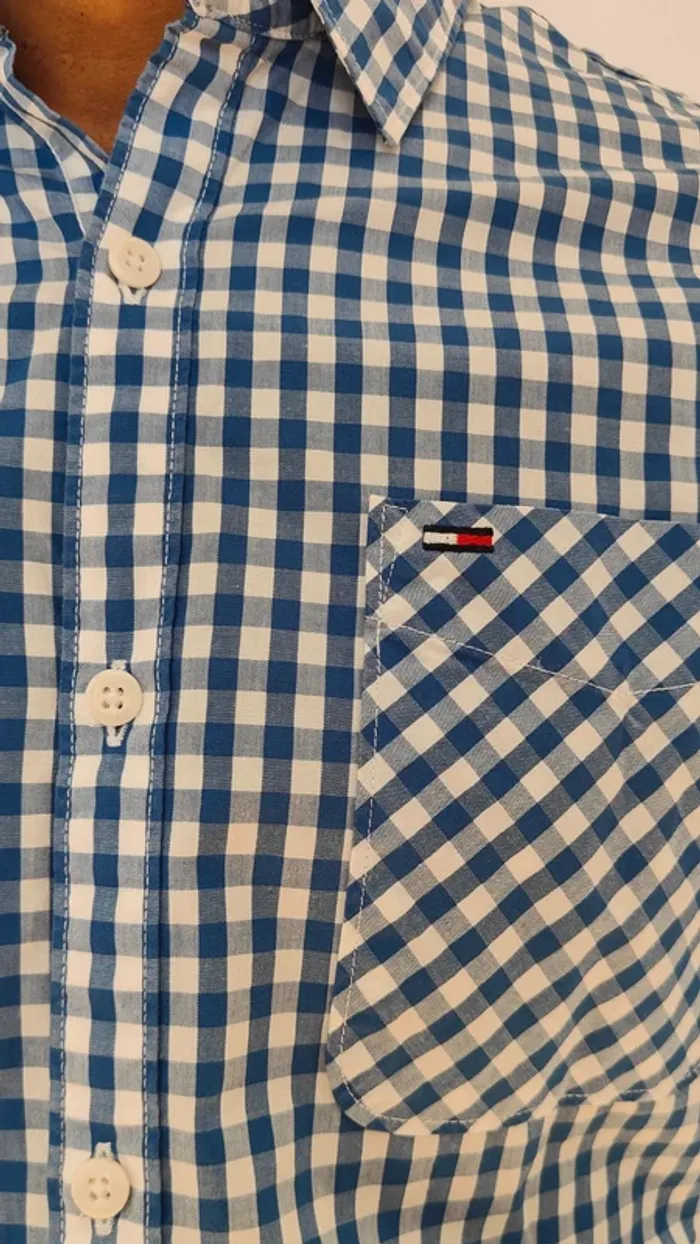 Chemise à carreaux manche longue Tommy Hilfiger - photo numéro 5