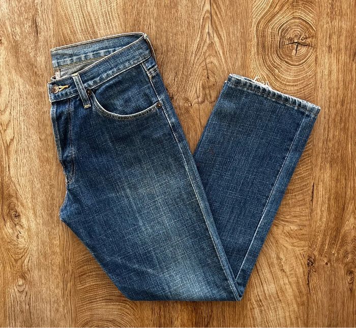 Jean/pantalon bleu délavé vintage pour homme, taille : W 31 (40 taille française) - photo numéro 5