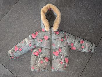 Veste chaude à capuche bébé fille 2/3 ans