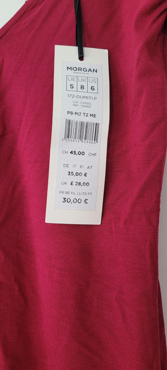 T-shirt Morgan taille S neuf - photo numéro 4
