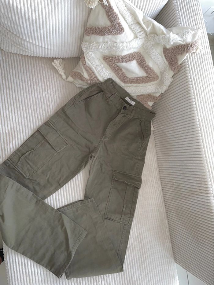 Pantalon cargo kaki - photo numéro 4