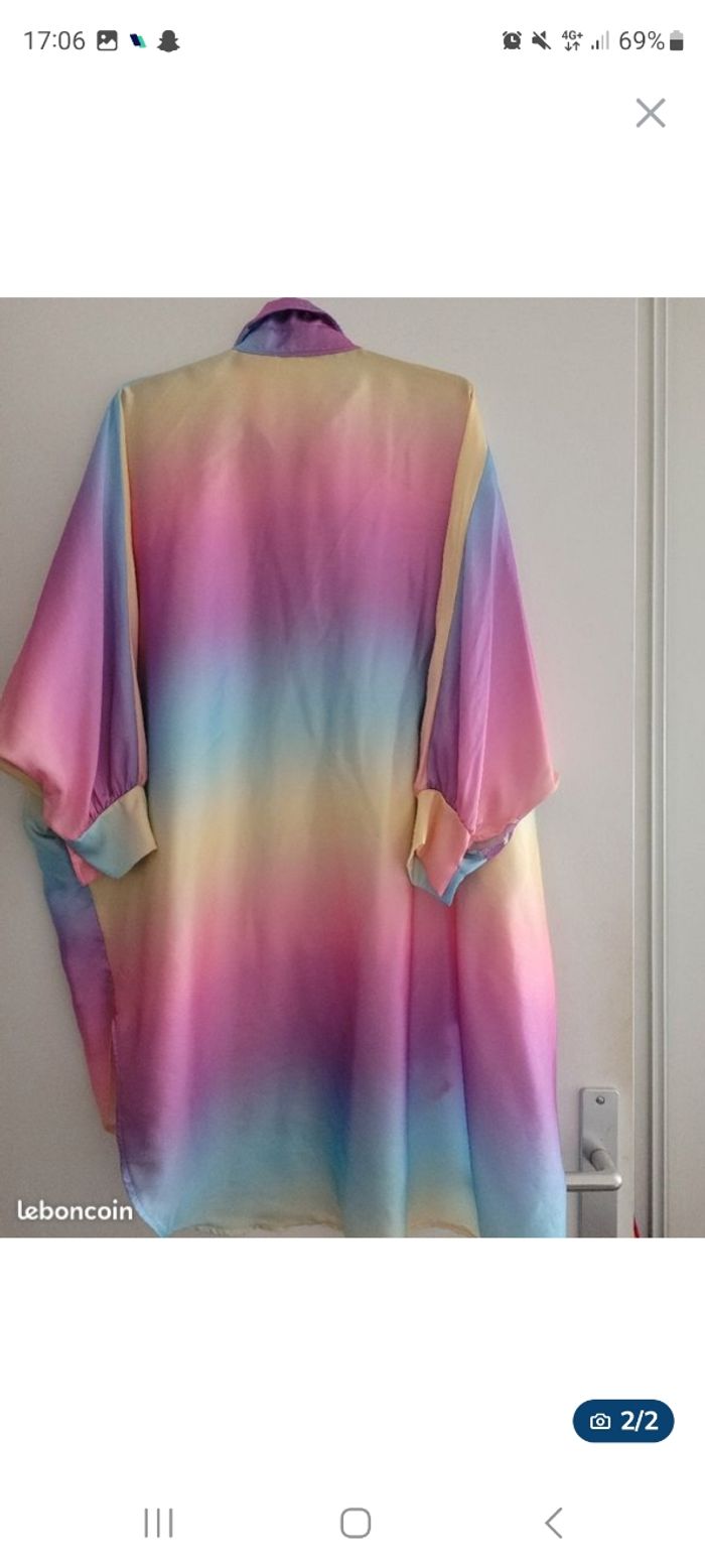 Chemise longue multicolore femme(Taille unique) - photo numéro 2