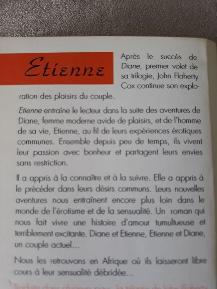 Faby27800 Livre : Etienne de John Flaherty-Cox Edition - photo numéro 2