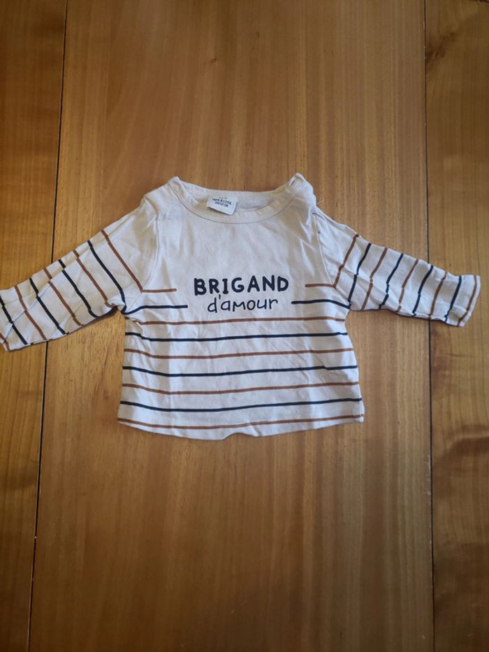 Ensemble polo tape à l'œil et jeans dpam 3 mois - photo numéro 2