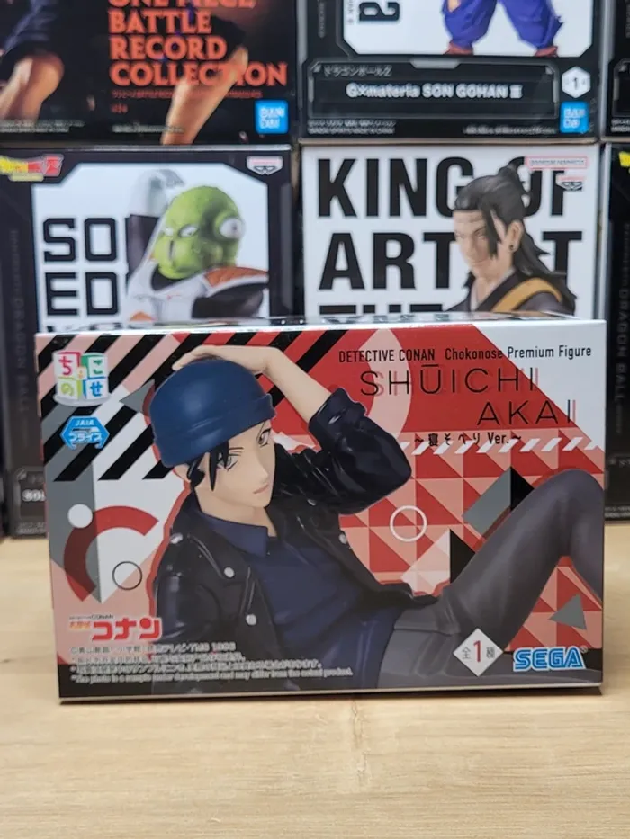 Figurine Détective Conan Shuichi Akay Lay Down Version Chokonose Luminasta Sega