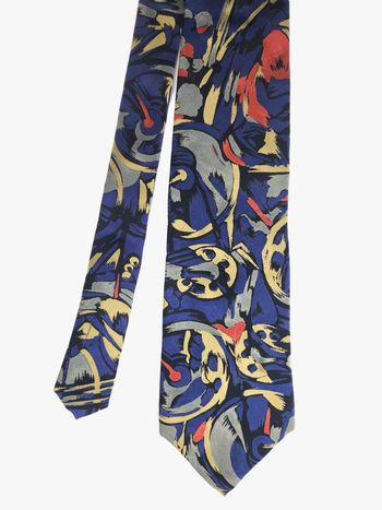 Cravate Enzo Felini - 100% Soie - Motif Abstrait Original