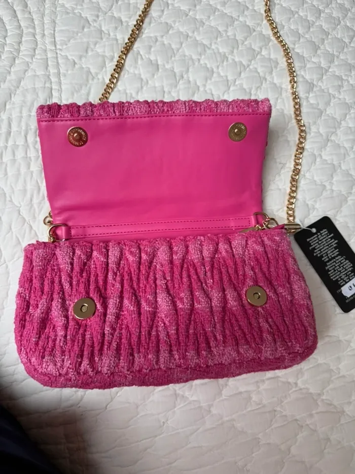 Sac à main rose fuchsia Vivian neuf avec étiquettes - photo numéro 2