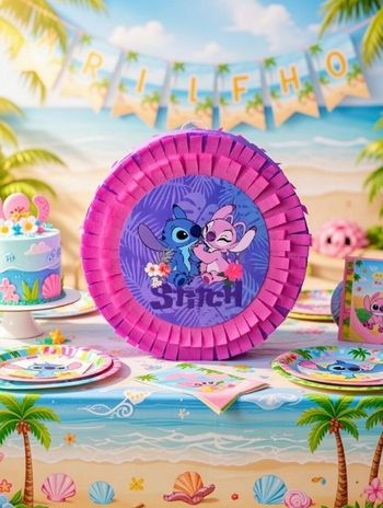 Pinata stitch et angel anniversaire - Animation anniversaire fille 