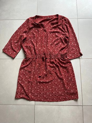 Robe tunique in extenso 44 rouge bordeaux