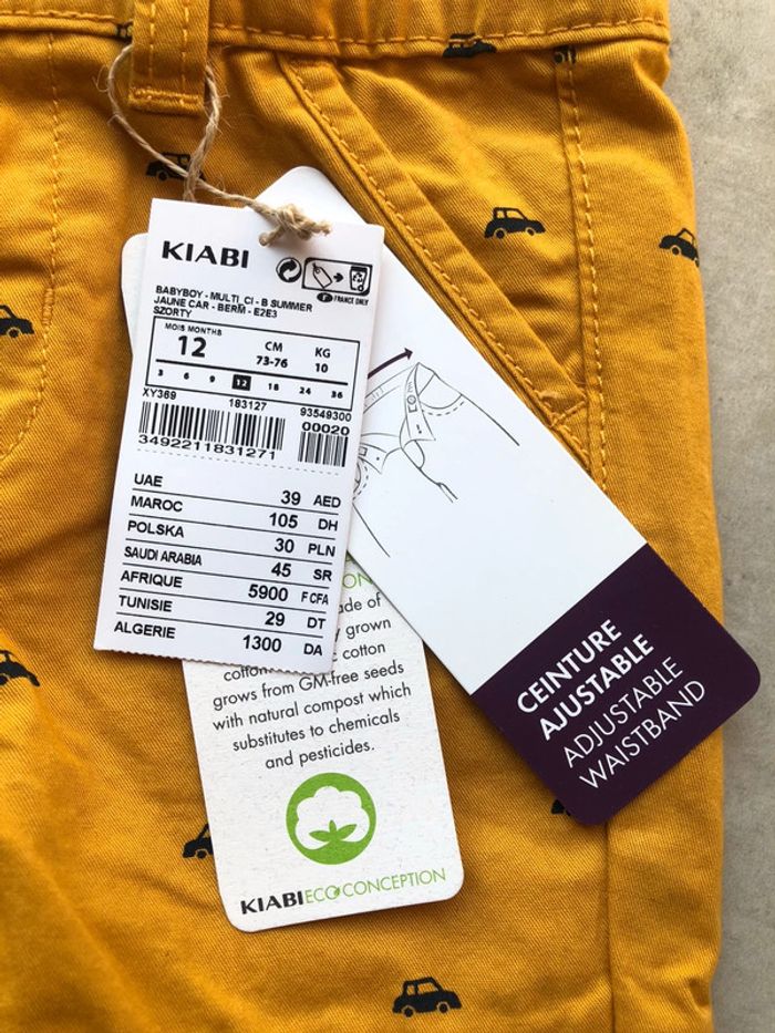 Petit short bébé garçon Kiabi 12 mois 73-76 cm neuf - photo numéro 2