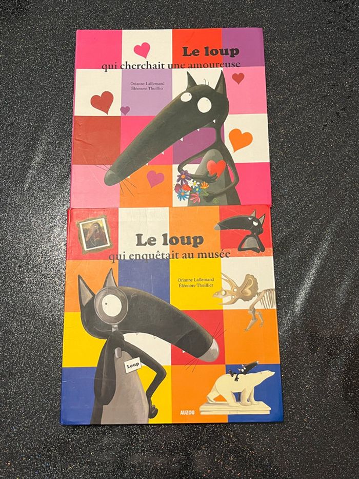 Lot de 2 livres Le loup