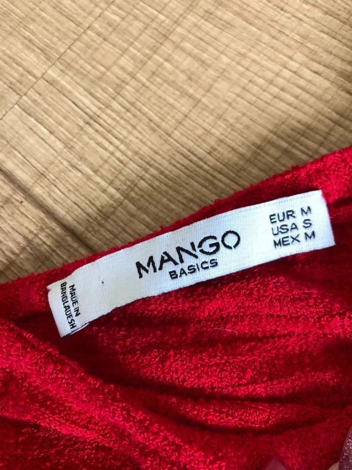 Haut rouge sans manches Mango taille M jamais porté - photo numéro 14