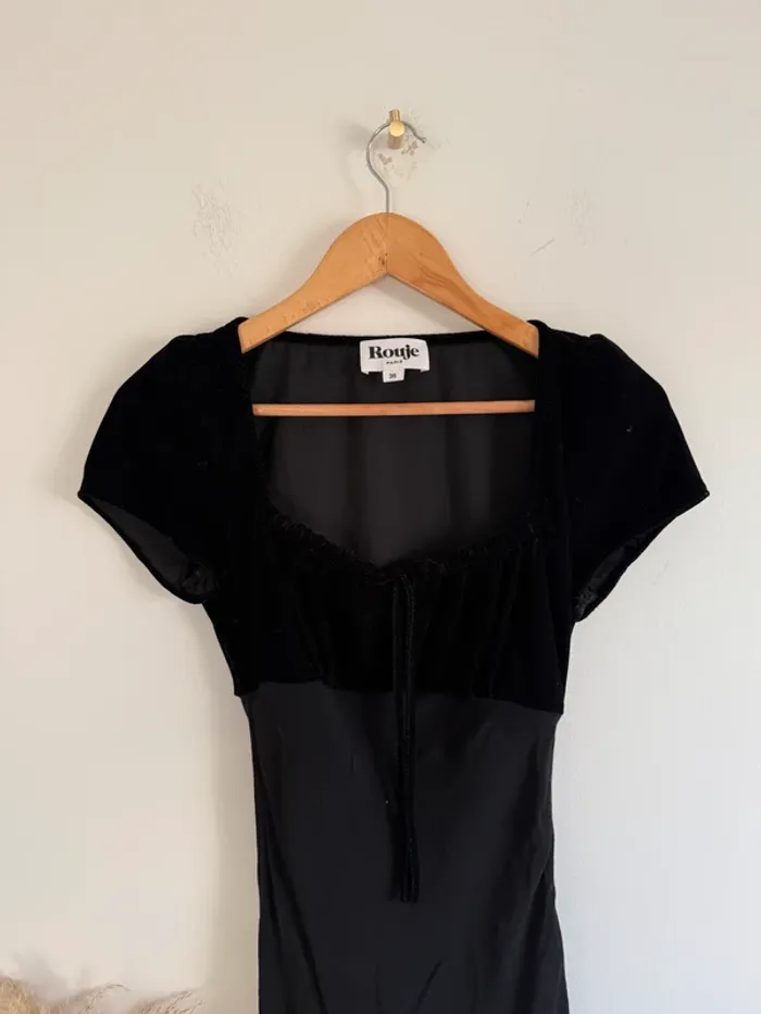 Robe longue noire Rouje - photo numéro 3