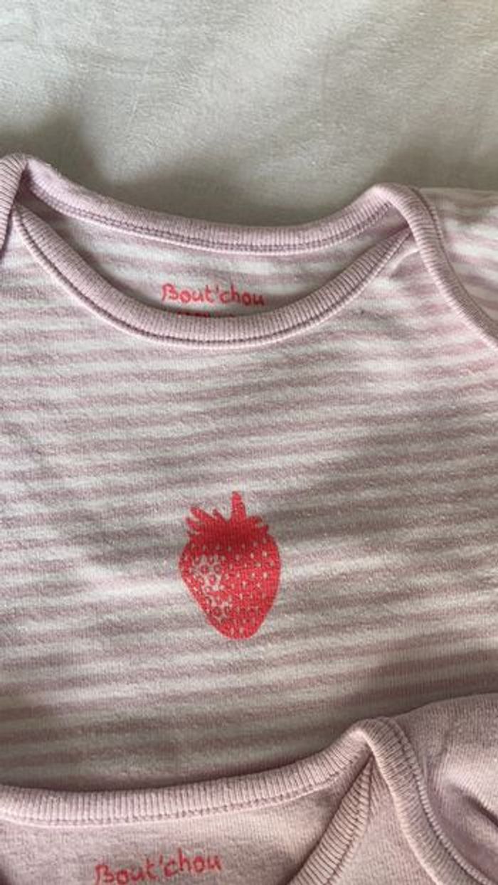 Bout’chou 3 bodies 24 mois lilas - photo numéro 3