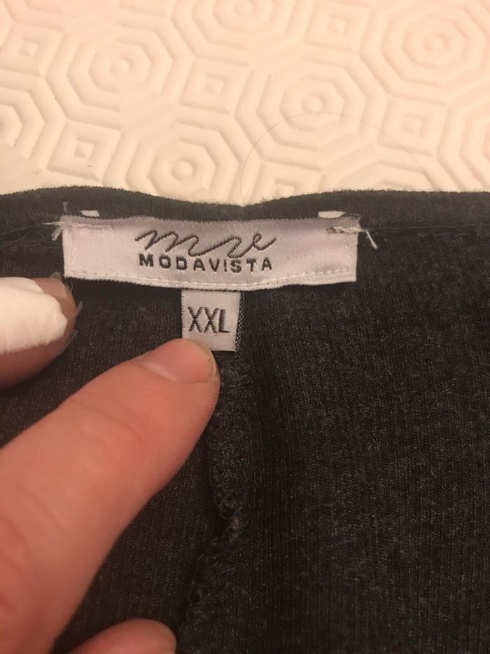 Gilet léger à pans taille xxl gris anthracite - photo numéro 5