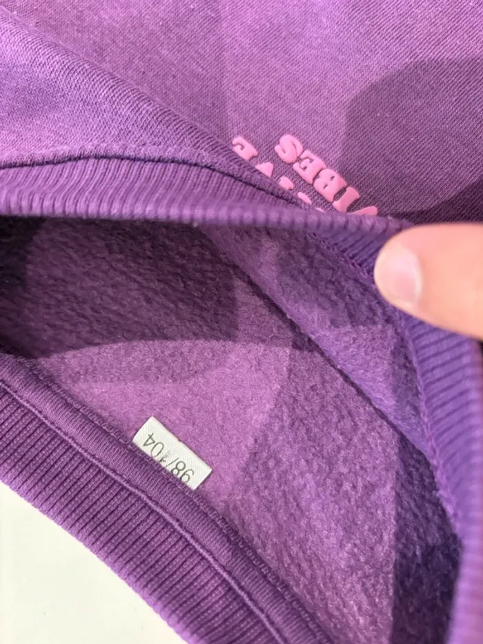 Ensemble training pull + bas molletonné mauve 98/104 cm Zeeman - photo numéro 3
