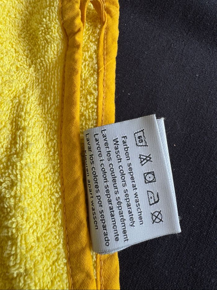 Poncho serviette de bain jaune lion 1-3 ans - photo numéro 5