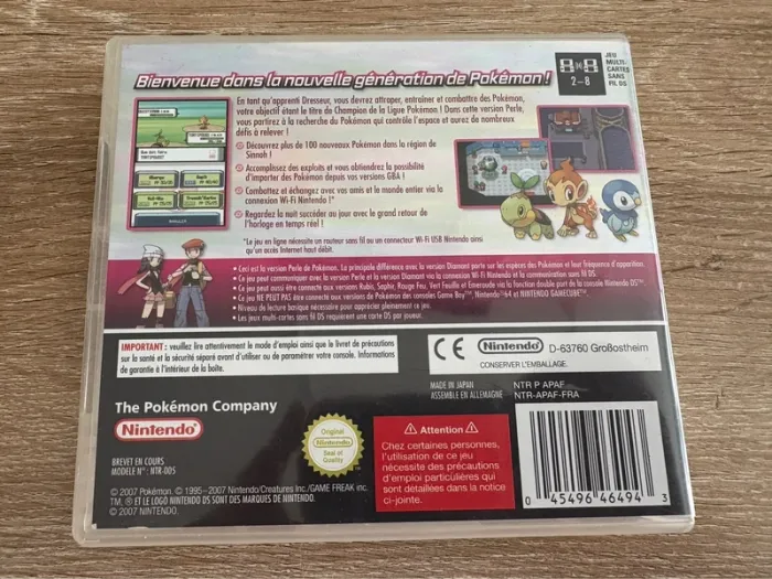 Pokemon version perle nintendo ds - photo numéro 5