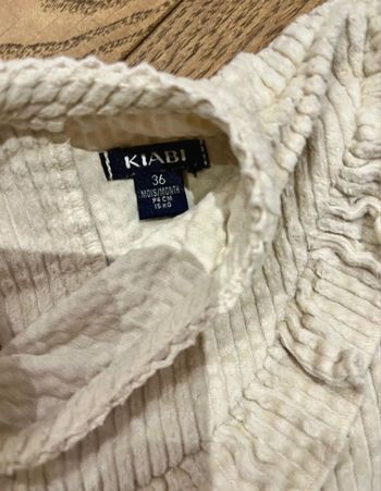 Barboteuse velours kiabi 36 mois