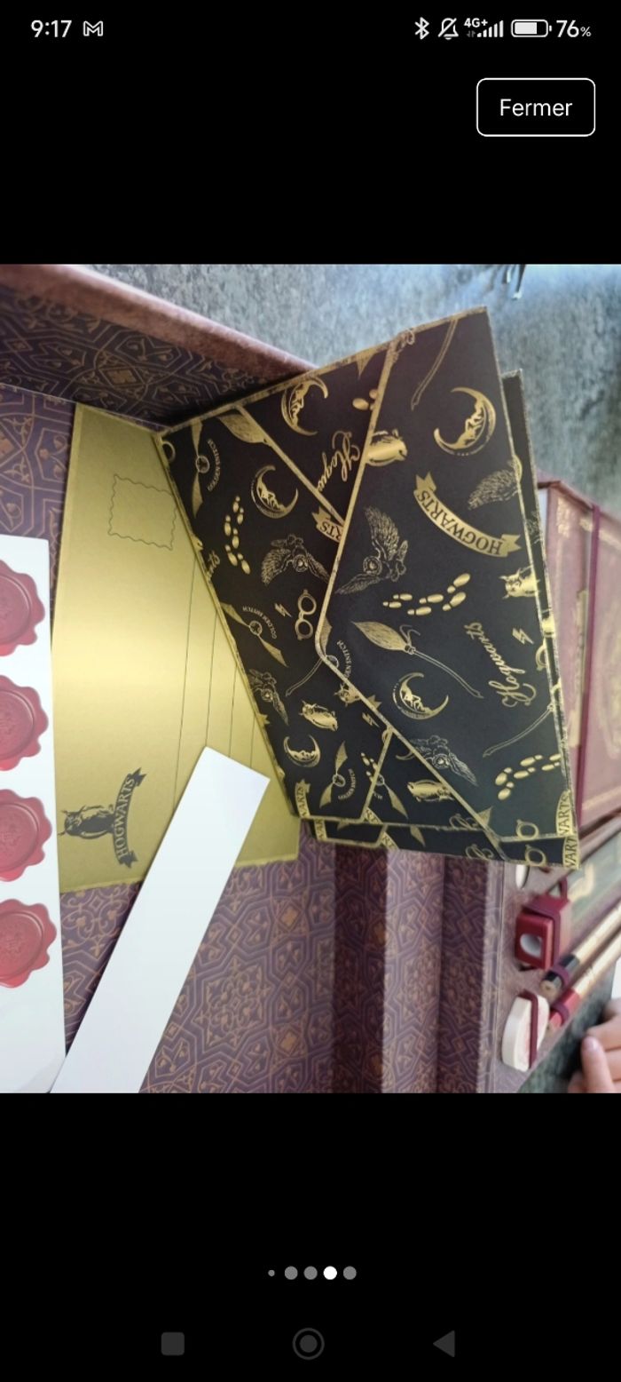 Boite a papeterie harry potter - photo numéro 7