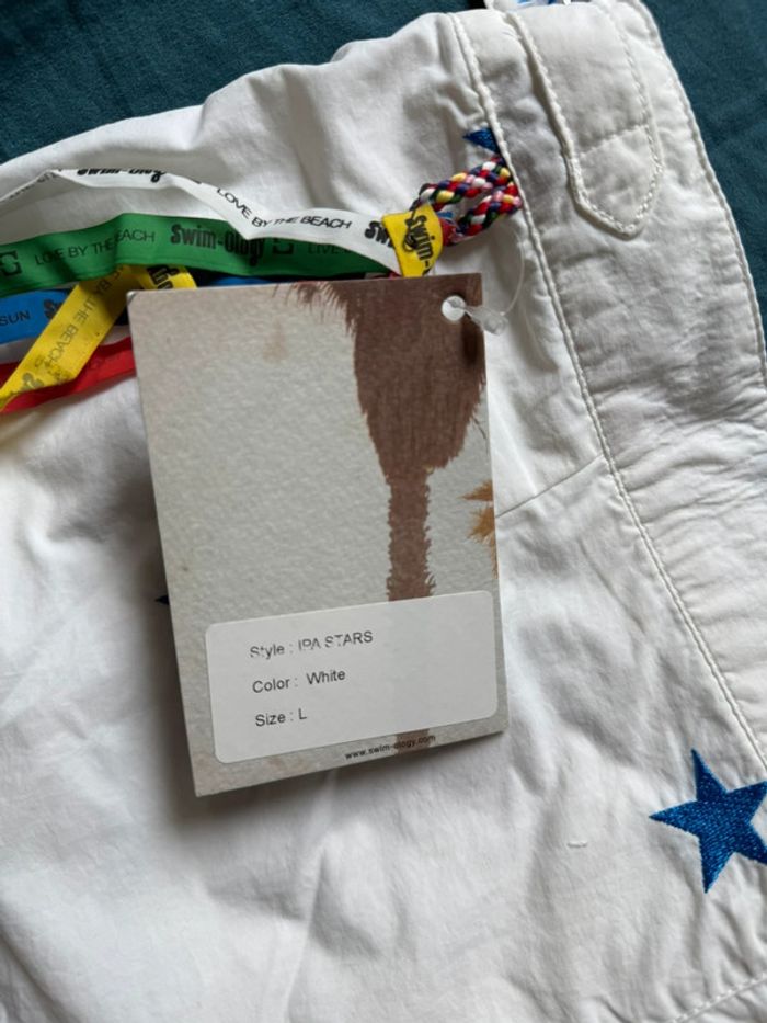 Maillot de bain homme Swim-Ology IPA Stars blanc à étoiles bleues - photo numéro 6