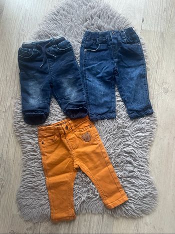 Lot de 3 jeans - 6 mois
