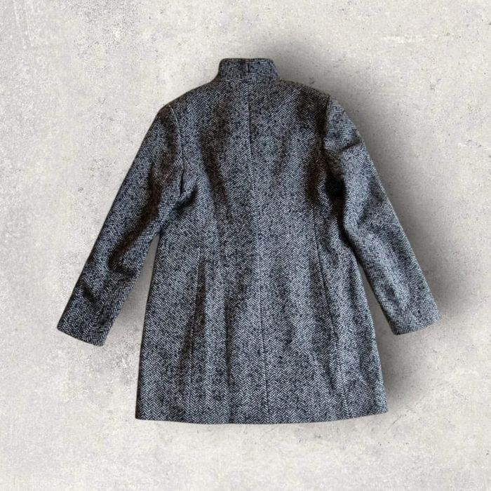 Caban / pardessus Maje mi long en laine a chevrons taille 42 - photo numéro 2