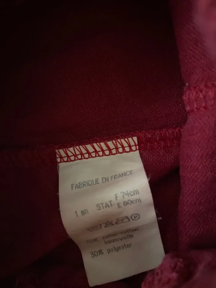 Pantalon velours rouge 12 mois - photo numéro 3