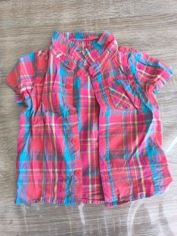 Chemise manches courtes garçon 12 mois