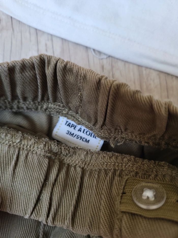 Ensemble pantalon cargo kaki - photo numéro 2