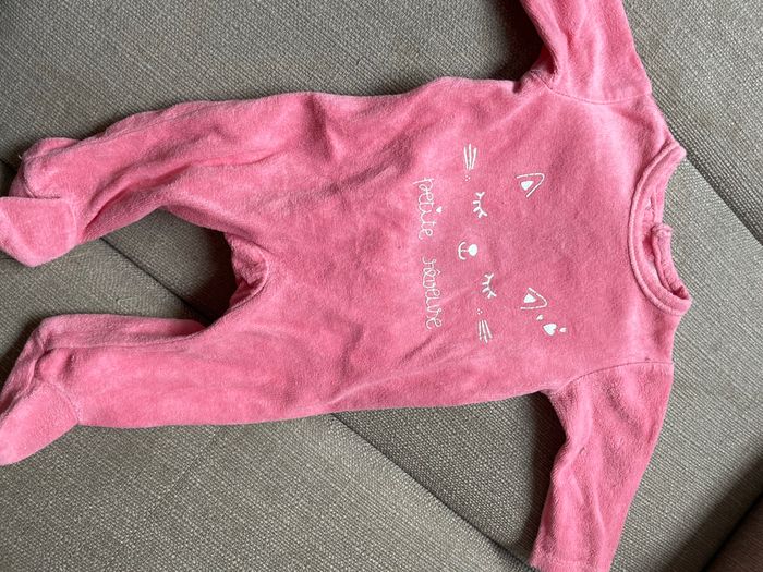 Lot 2 pyjamas roses petite fille 1 mois - photo numéro 3