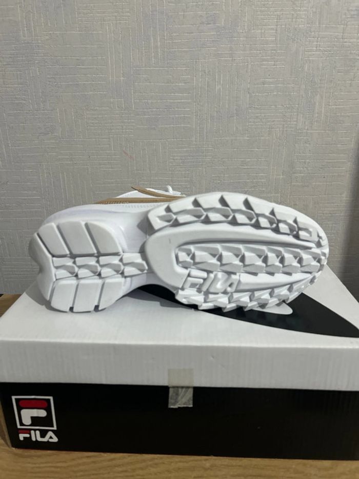 Baskets compensées blanches beige Fila Disruptor 38.5 - photo numéro 5