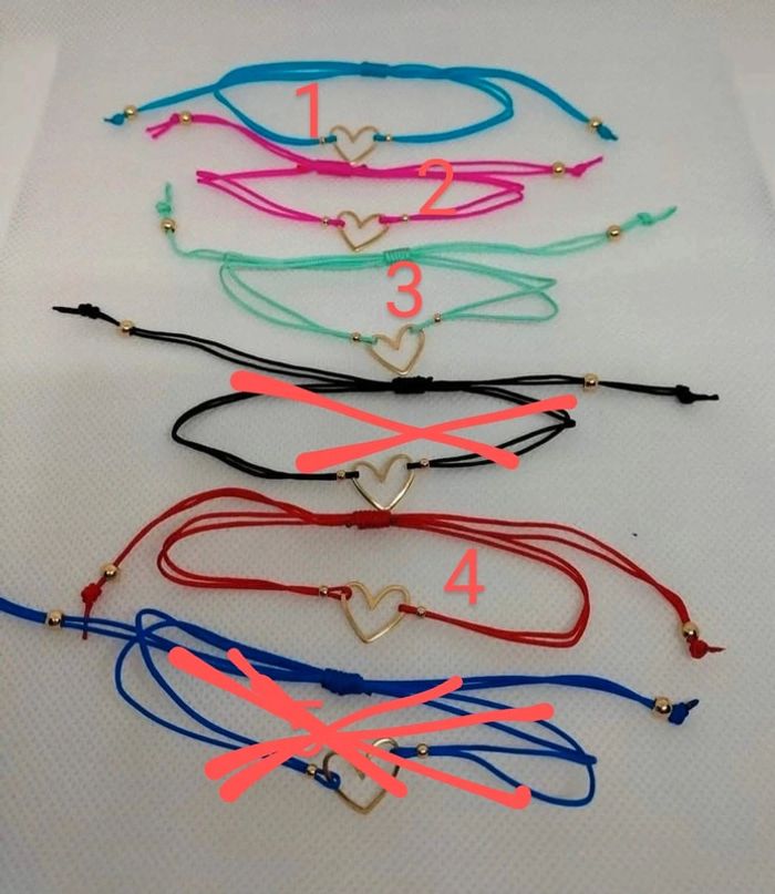 Bracelets coeurs