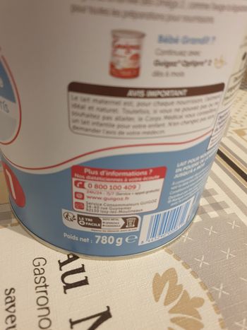Lait 1er âge