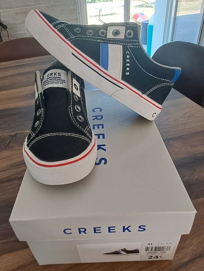 Baskets tennis noires garçons taille 31 Creeks - photo numéro 7