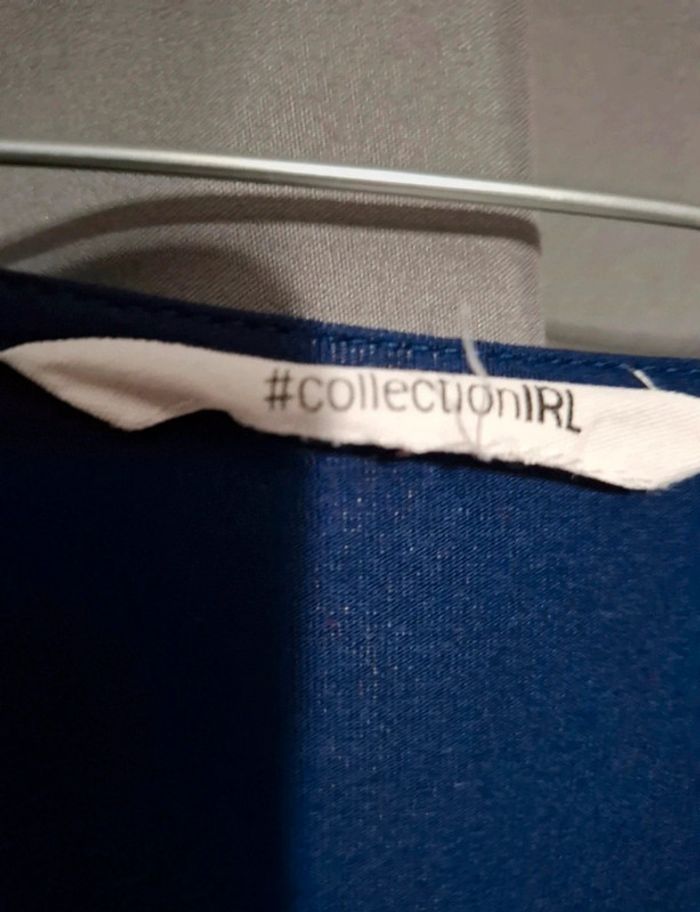 Tee shirt tunique bleue marine Taille L - photo numéro 2