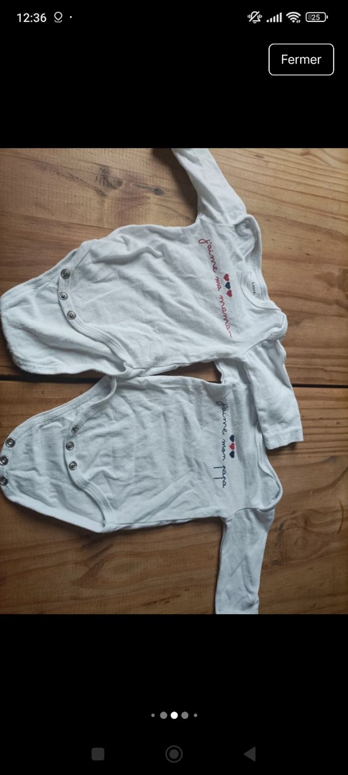 Lot de bodies bébé fille taille 3 mois - photo numéro 4