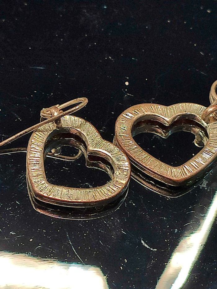 Boucles d'oreilles fantaisie cœur - photo numéro 4