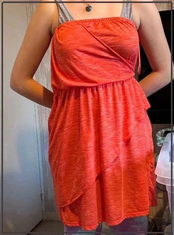 Magnifique  robe  corail  taille xl/42