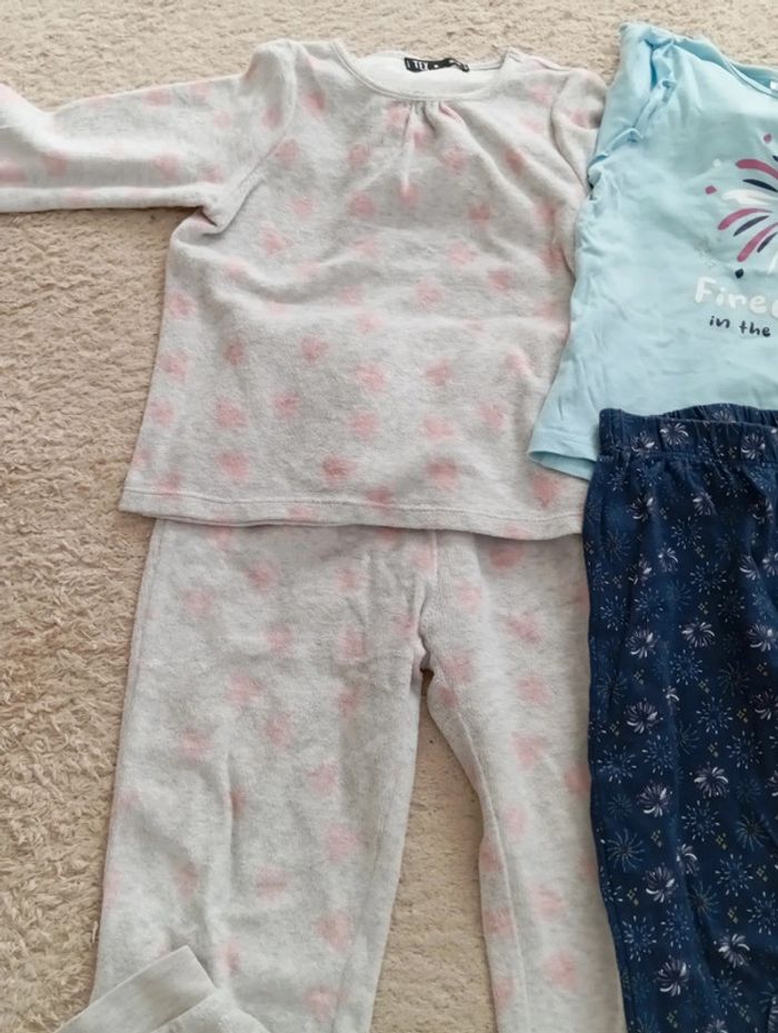 Lot de 3 pyjamas fille 3/4 ans - photo numéro 2