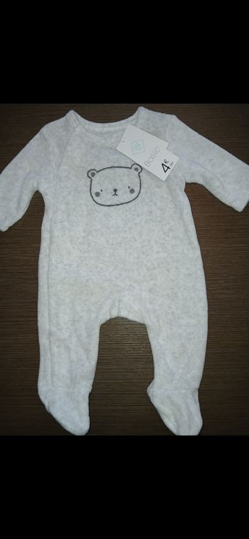 pyjamas garçon en velours naissance 0 mois 