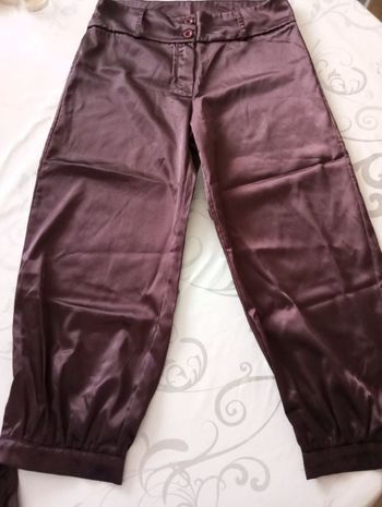 Pantacourt en soie taille S