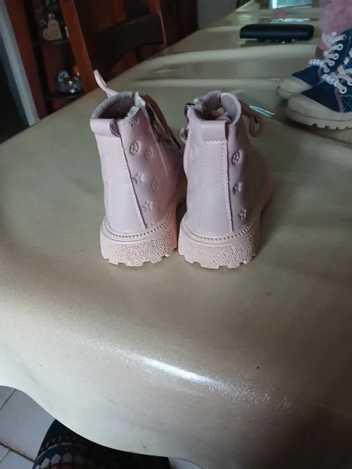 Chaussures montantes rose fille - photo numéro 2