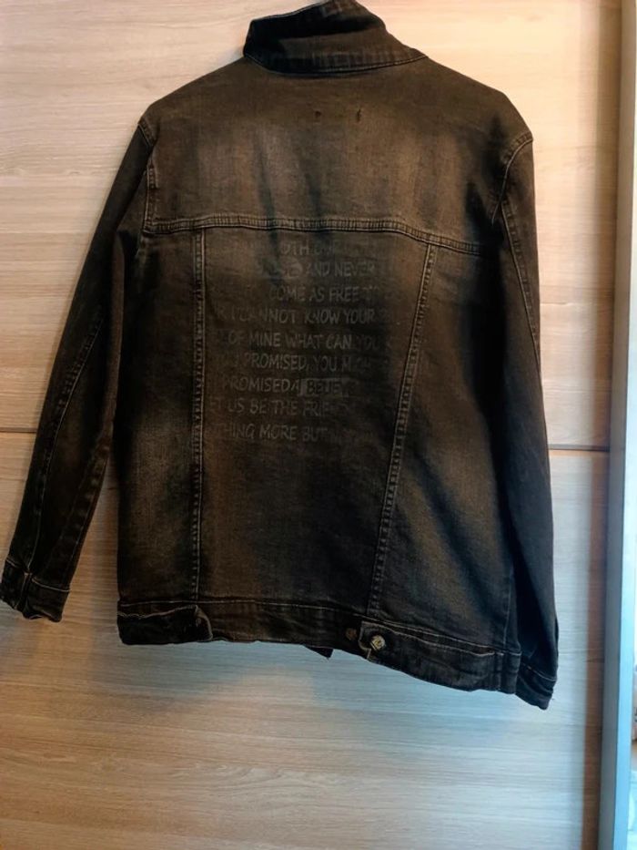 Veste en jean noir - photo numéro 3