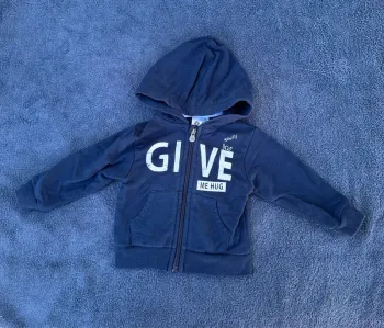 Veste zippée à capuche - 6 mois