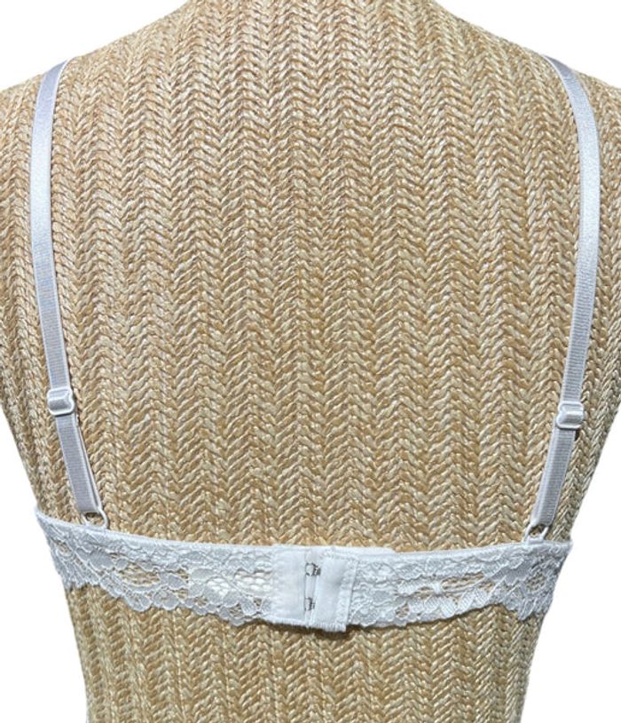 Soutien-gorge Lara Rectangle à dentelle Blanc Taille XL Neuf - photo numéro 3