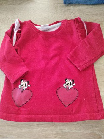 Pull robe Disney Baby Minnie 6/12 mois